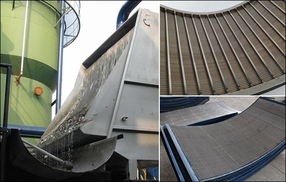 Precision wedge wire enhances curved screen performance