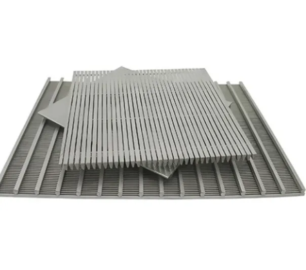 Flat stainless steel wedge wire screen panels